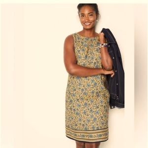 JJill Love Linen Women’s Linen Floral Tank Midi Dress / size Medium